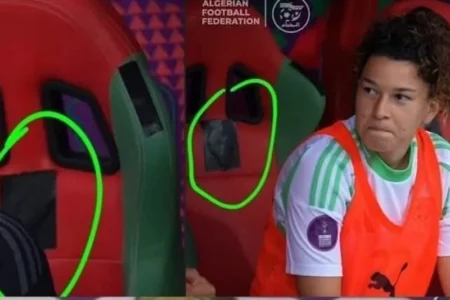 بالصورة…..عضو المنتخب التونسي يصلح ما أفسدته أيادي مسؤولي الجزائر في “كان” السيدات